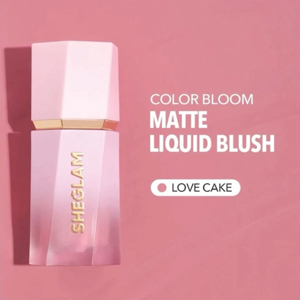 رژگونه مایع شیگلم مات مدل Liquid Blush Matte — Love Cake — نمای ۲