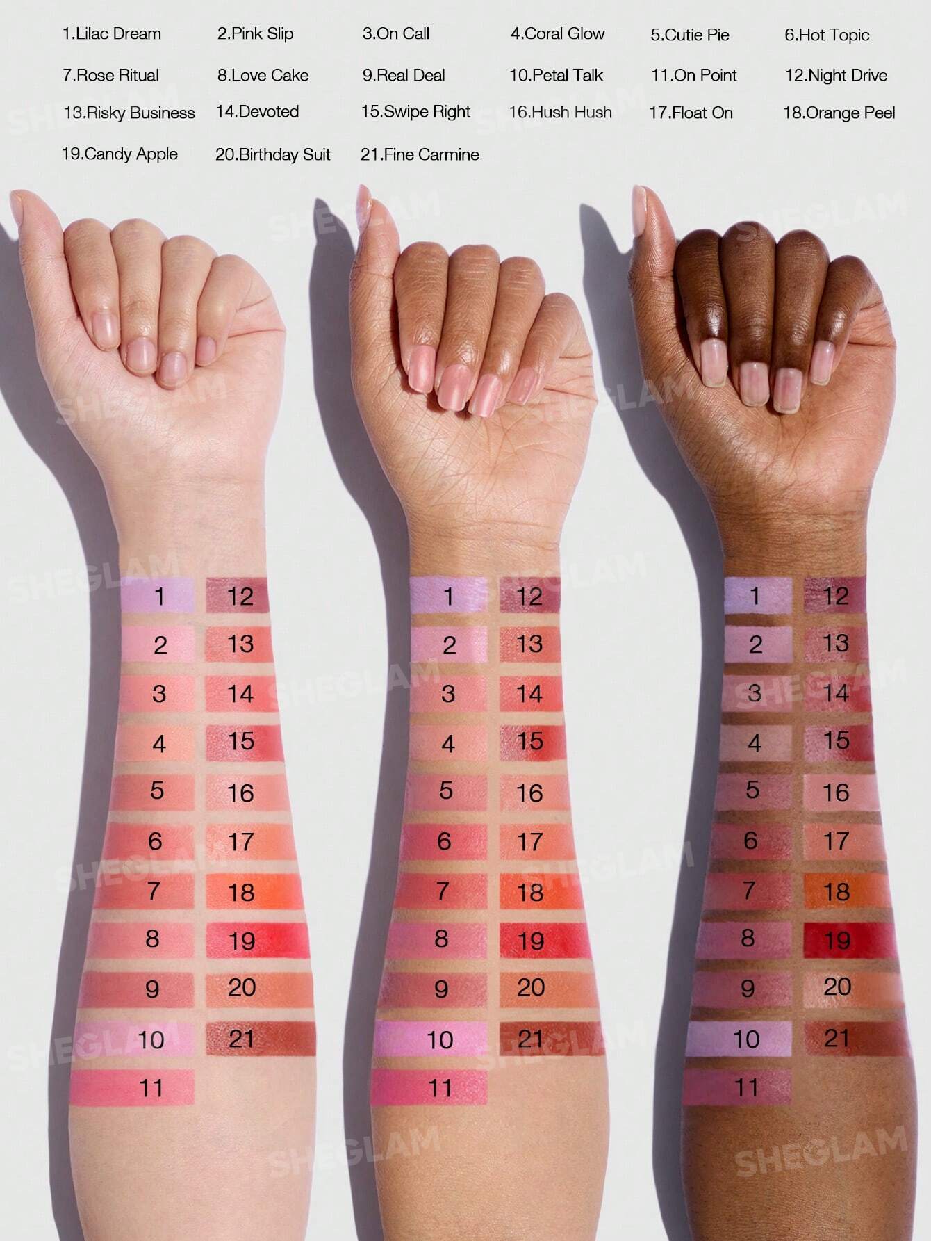 رژگونه مایع شیگلم مات مدل Liquid Blush Matte — Love Cake — نمای ۵