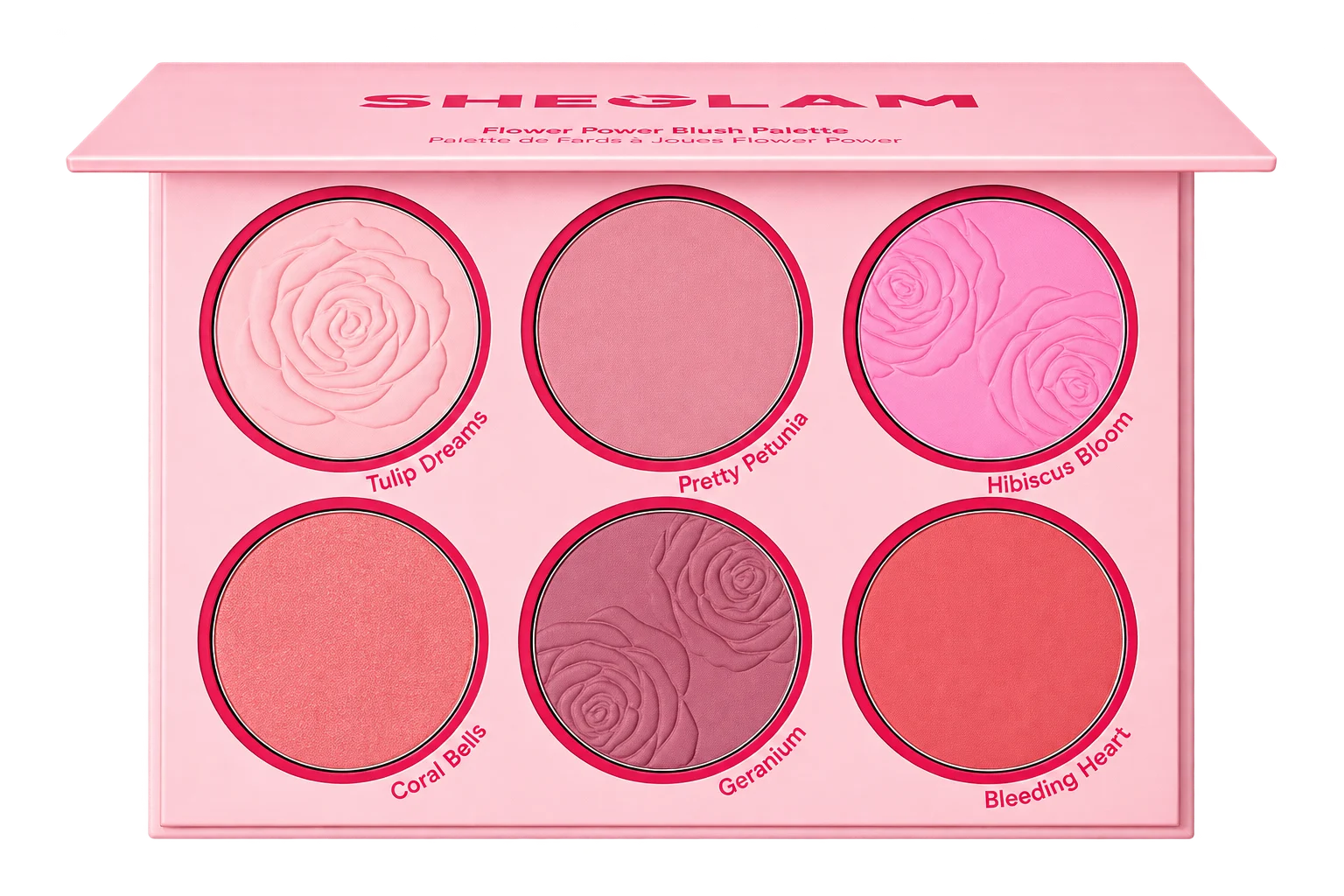 پالت رژ گونه شیگلم مدل Floral Flush — Blushing Bouquet — نمای ۱