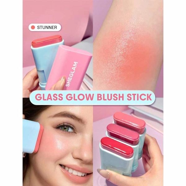 رژ گونه شیگلم مدل Glass Glow — Stunner — نمای ۲