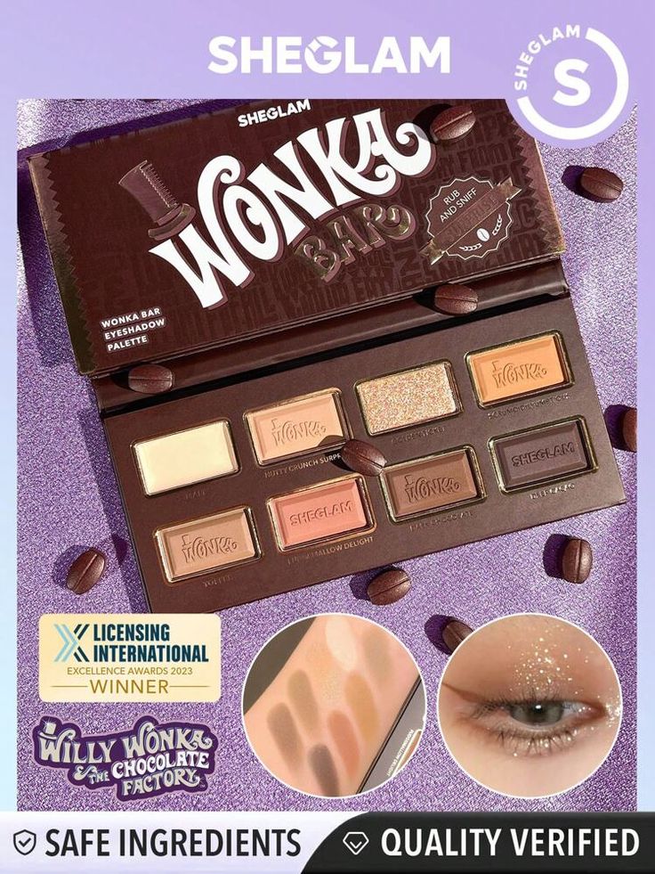 پالت سایه چشم رنگ: Wonka Bar شیگلم — نمای ۳